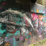 Street art at Victoria Quays.