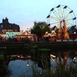 The fairground at the Victorian Christmas Market 